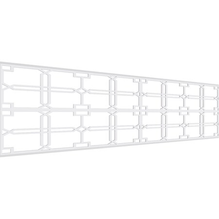 Ekena Millwork Set of Four Panels for 94 1/2"W x 24 1/4"H Englewood Fretwork Wainscot Wall Paneling WPKP12X01X47EWD